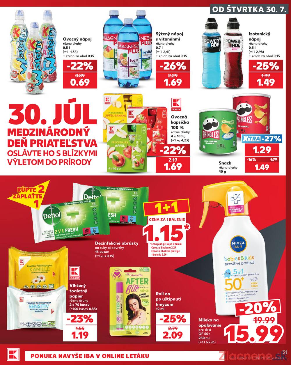 Leták Kaufland - Kaufland 30.7. - 5.8. - Kaufland Dolný Kubín - strana 31 Leták Kaufland - Kaufland 30.7. - 5.8. - Kaufland Dolný Kubín - strana 31
