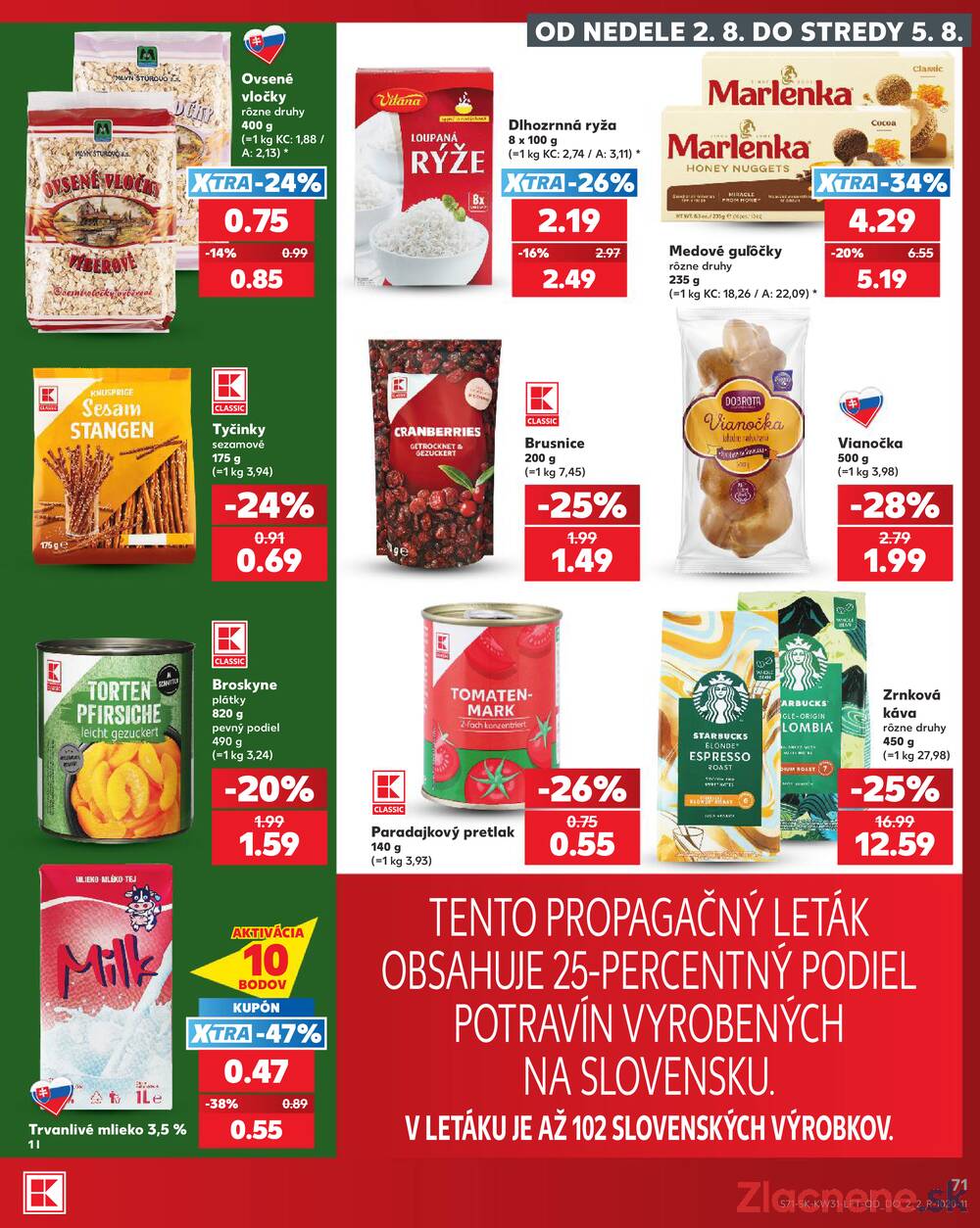 Kaufland 30.7. - 5.8. - Kaufland Trnava - Juh - Bratislavská