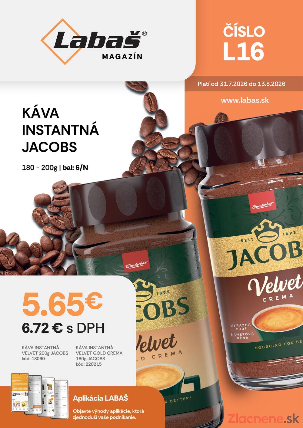 Leták Labaš - Labaš Magazín do 13.8. - strana 1 Leták Labaš - Labaš Magazín do 13.8. - strana 1