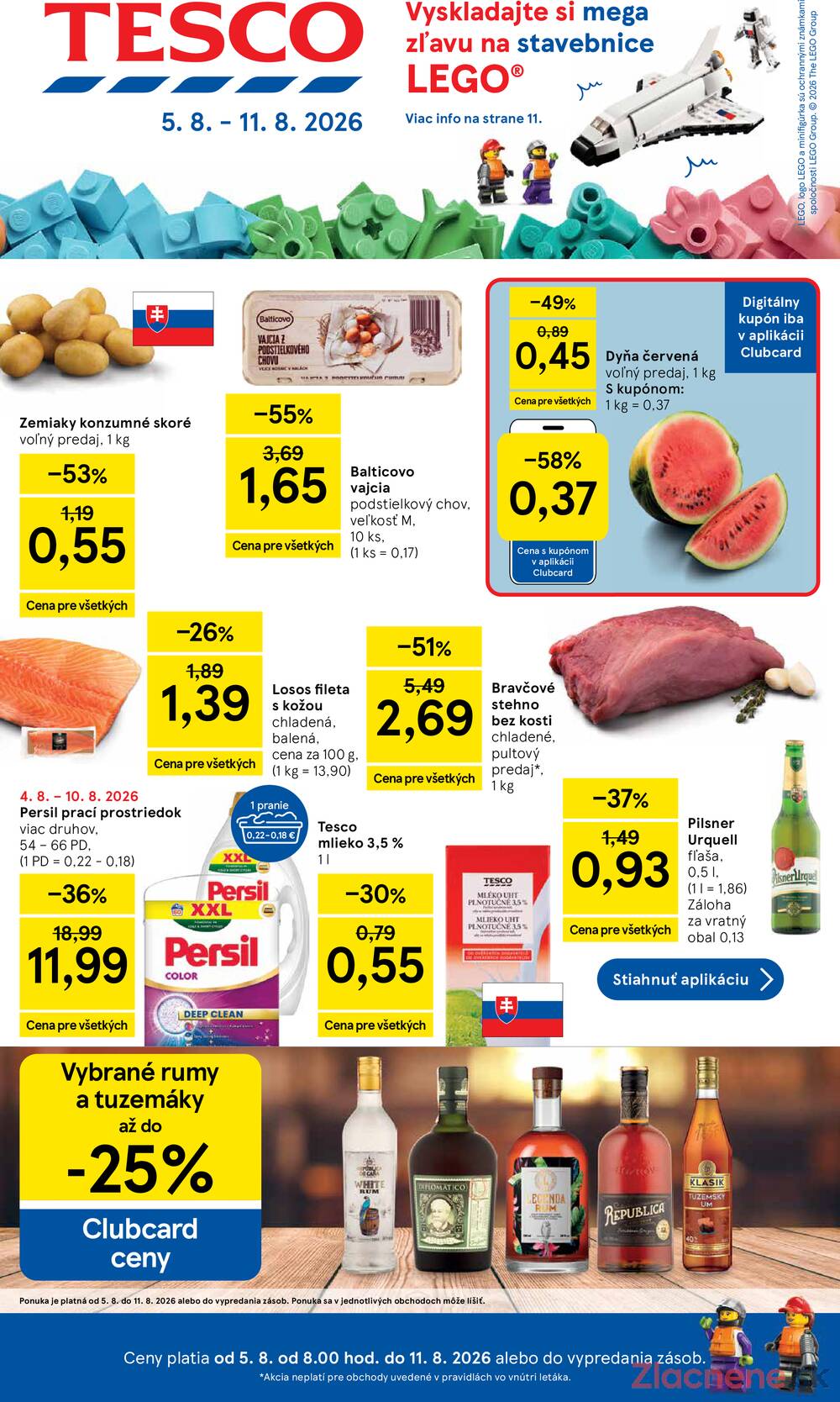 Leták Tesco - Tesco hypermarkety 5.8. - 11.8. - strana 1 Leták Tesco - Tesco hypermarkety 5.8. - 11.8. - strana 1