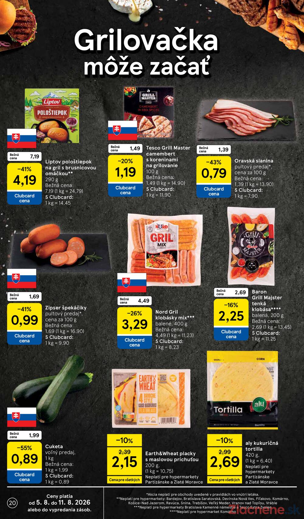 Leták Tesco - Tesco hypermarkety 5.8. - 11.8. - strana 20 Leták Tesco - Tesco hypermarkety 5.8. - 11.8. - strana 20