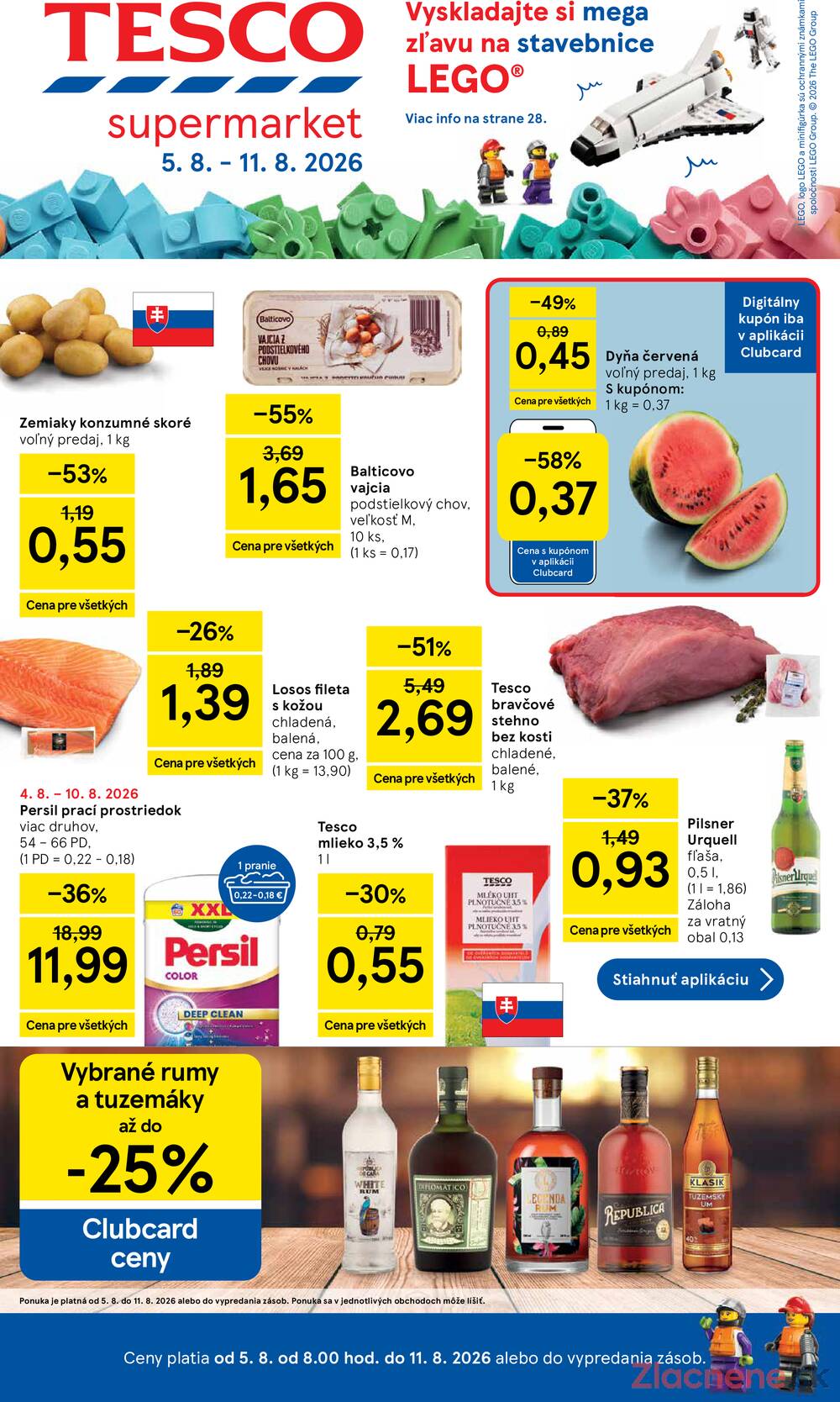 Tesco supermarkety od 5.8. do 11.8.2026