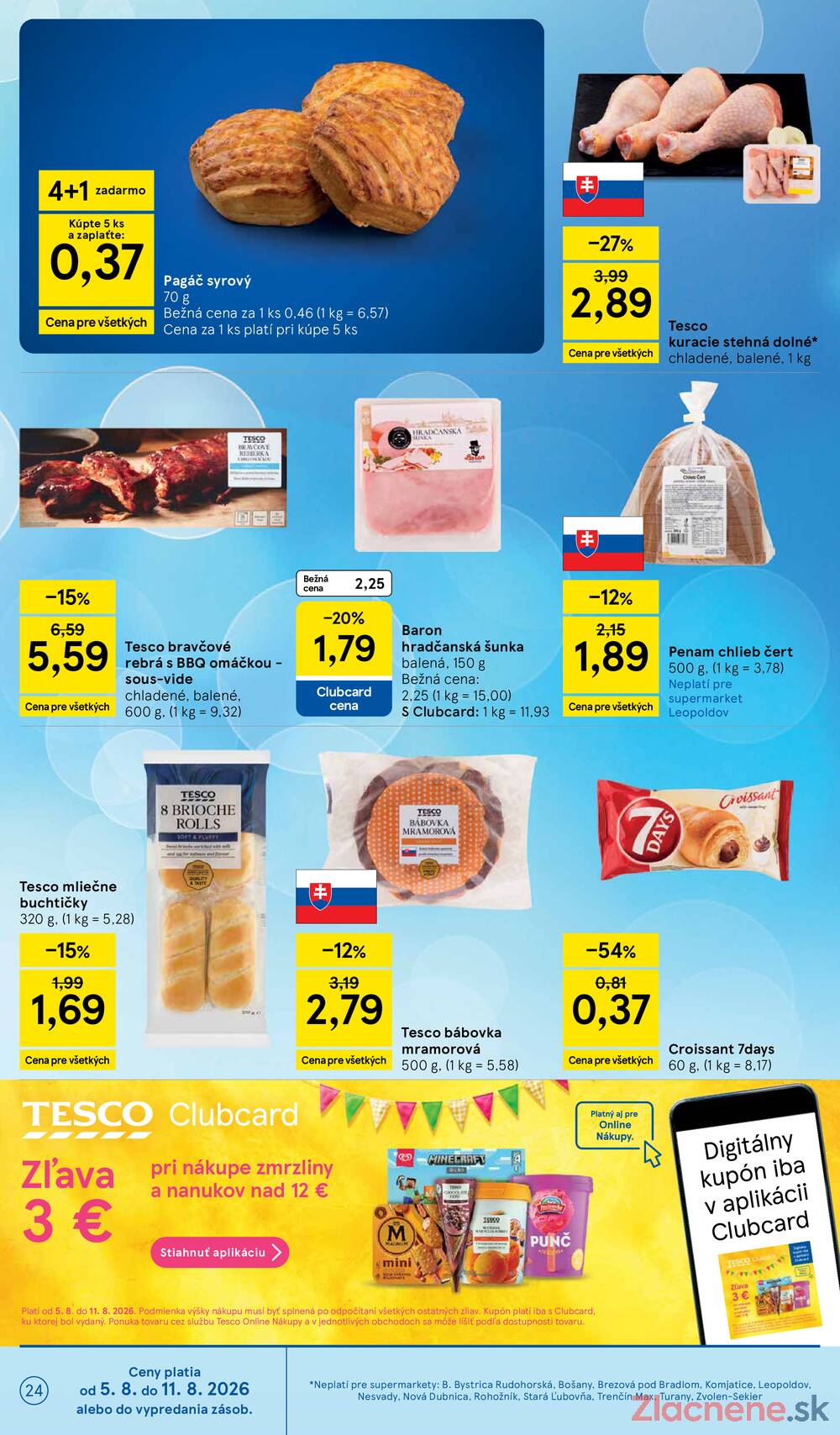 Tesco supermarkety od 5.8. do 11.8.2026