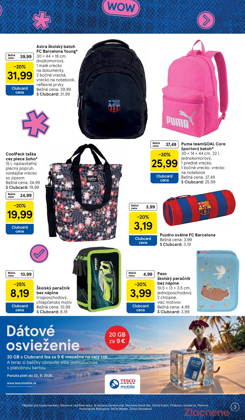 Leták Tesco - Tesco SPECIÁL hypermarkety 3.8. - 13.9. - strana 3 Leták Tesco - Tesco SPECIÁL hypermarkety 3.8. - 13.9. - strana 3