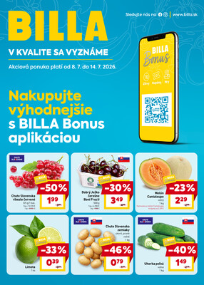 Leták BILLA Bonus leták do 4.8.