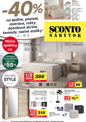 SCONTO nábytok : 1 leták