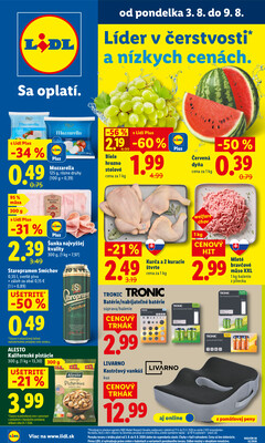 Leták Lidl do 9.8.