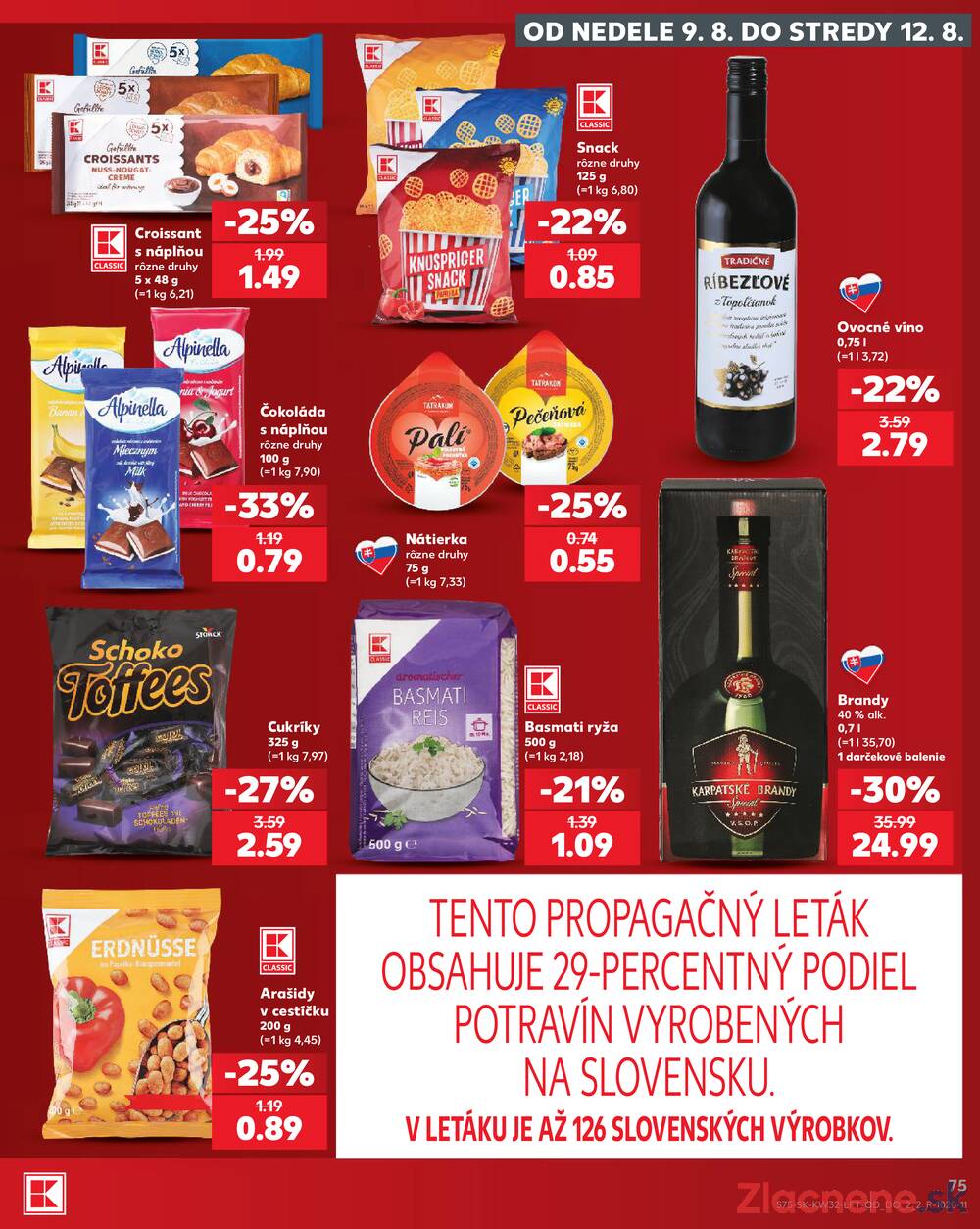 Kaufland 6.8. - 12.8. - Kaufland Púchov