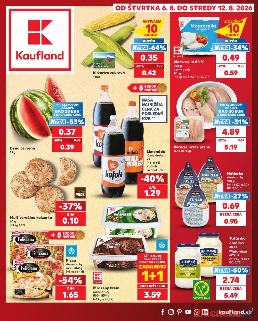 Kaufland 6.8. - 12.8. - Kaufland Poprad - Jiřího Wolkera