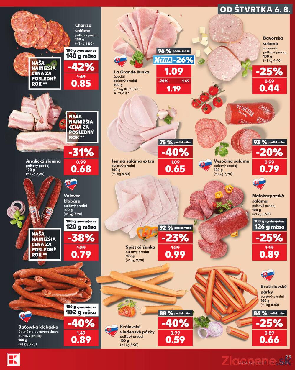 Kaufland 6.8. - 12.8. - Kaufland Sereď