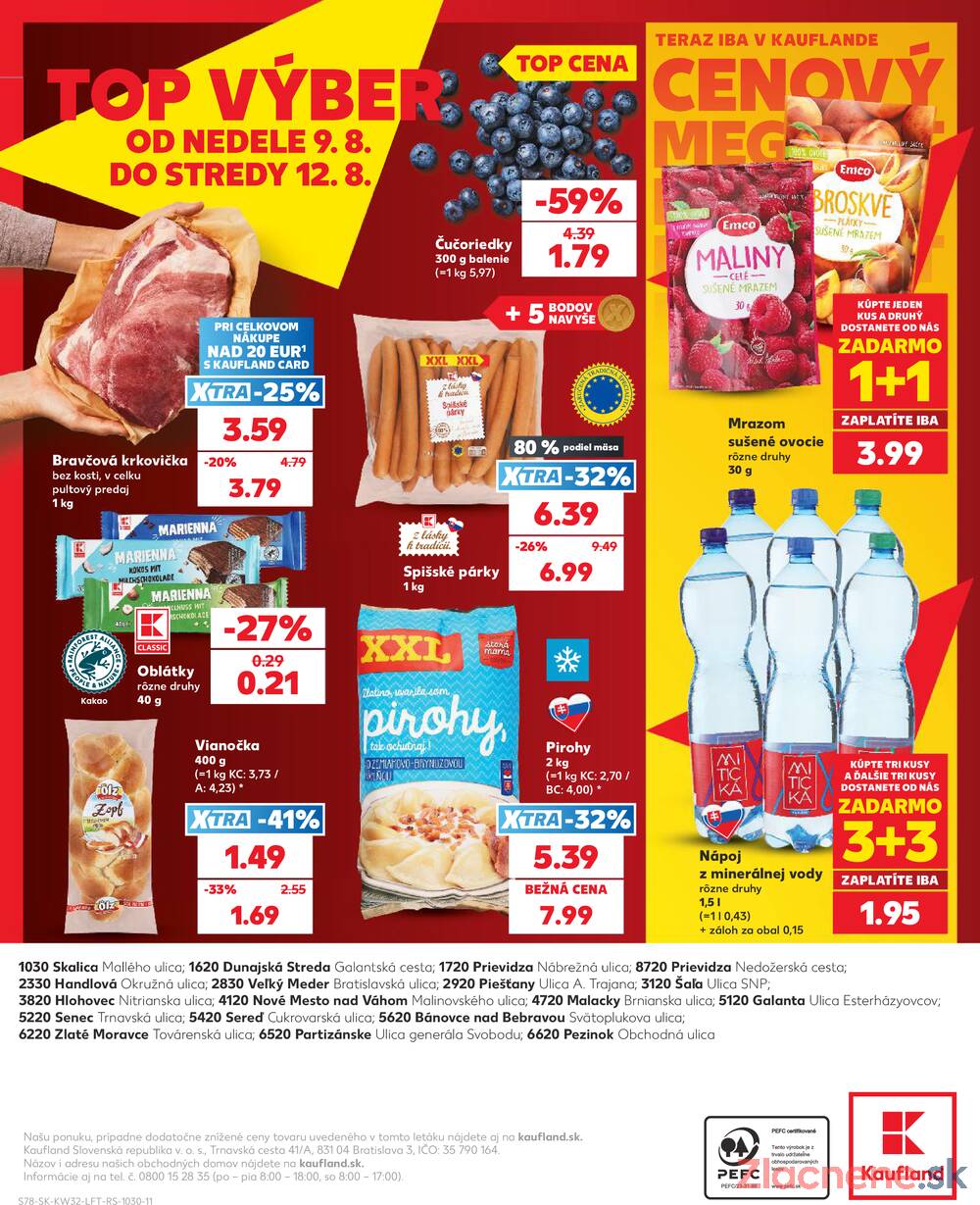Kaufland 6.8. - 12.8. - Kaufland Sereď