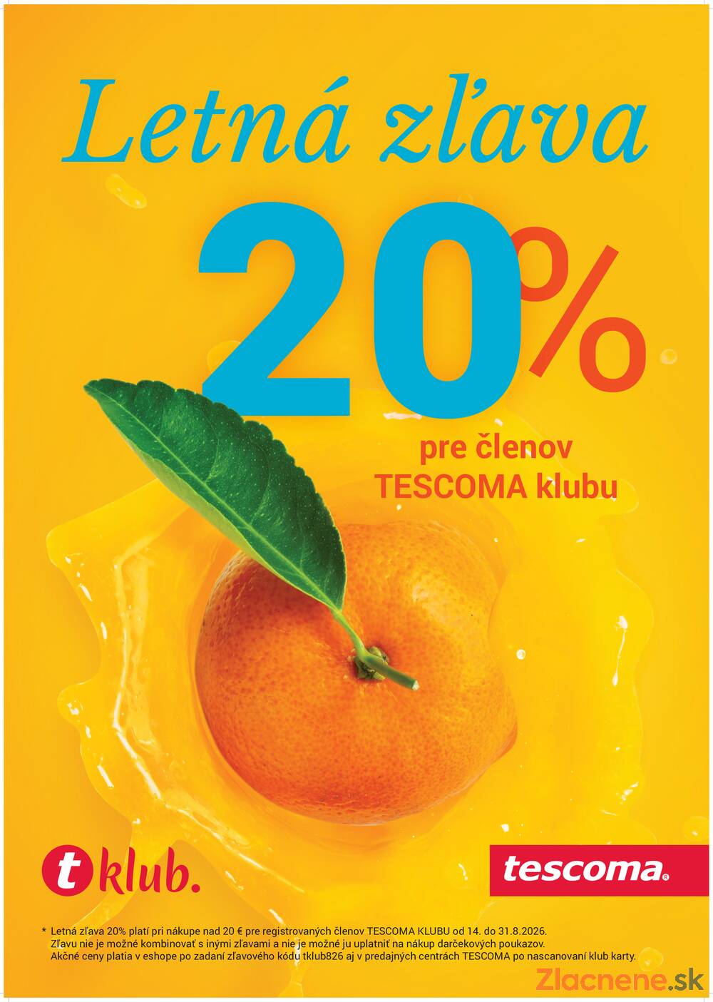 Leták Tescoma - Tescoma 14.8. - 31.8. - strana 1 Leták Tescoma - Tescoma 14.8. - 31.8. - strana 1