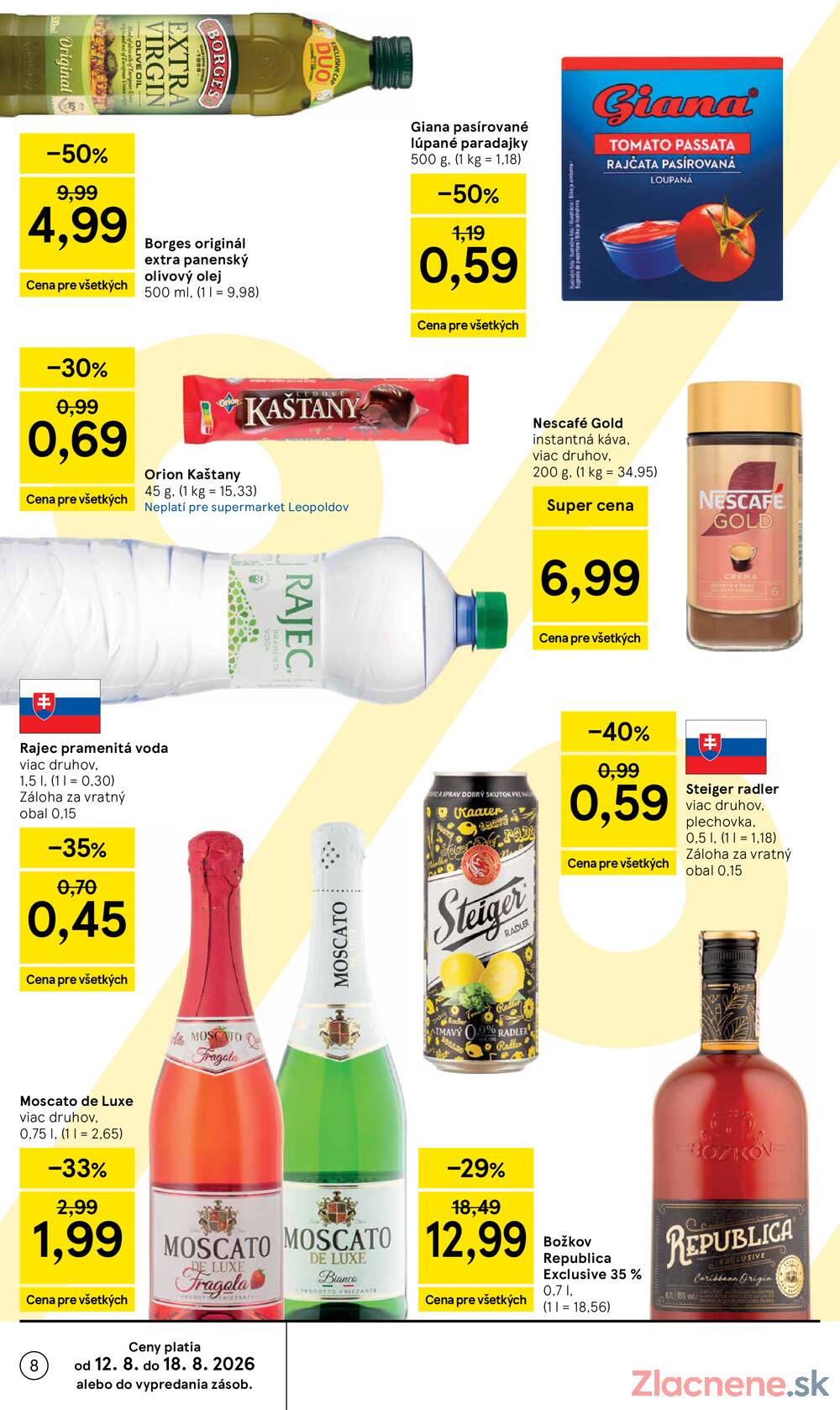Leták Tesco - Tesco supermarkety od 12.8. do 18.8.2026 - strana 8 Leták Tesco - Tesco supermarkety od 12.8. do 18.8.2026 - strana 8