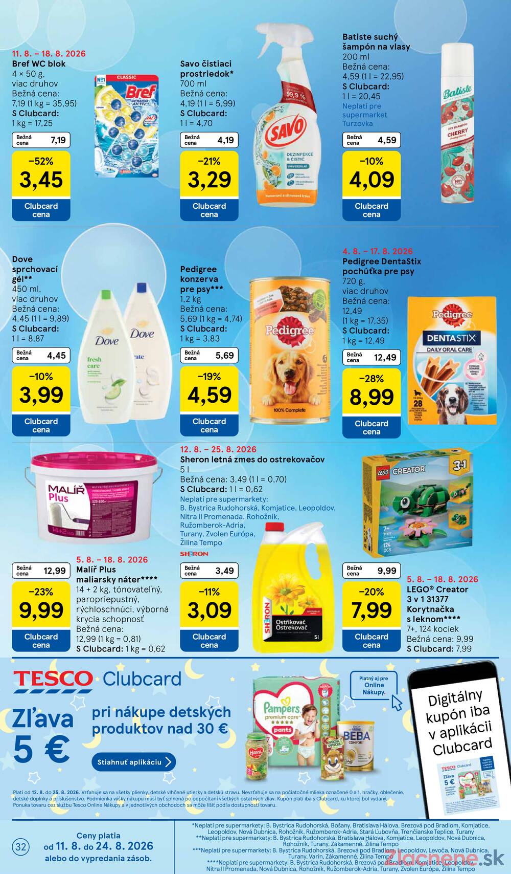 Tesco supermarkety od 12.8. do 18.8.2026