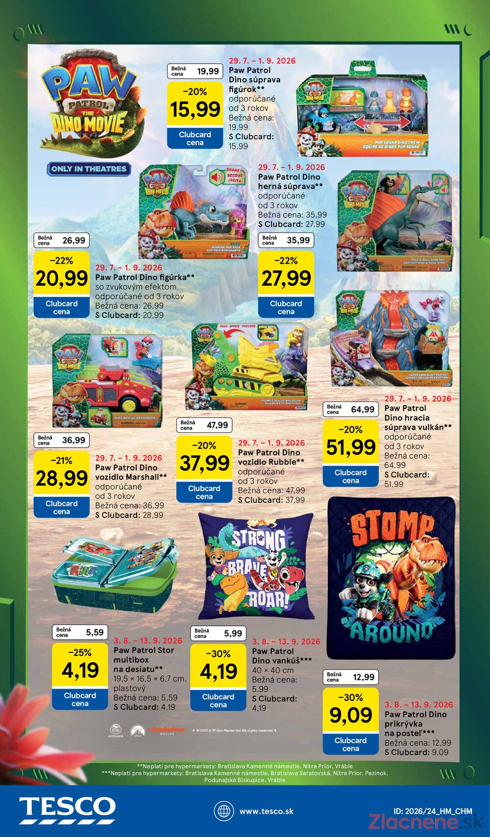 Tesco hypermarkety 12.8. - 18.8.