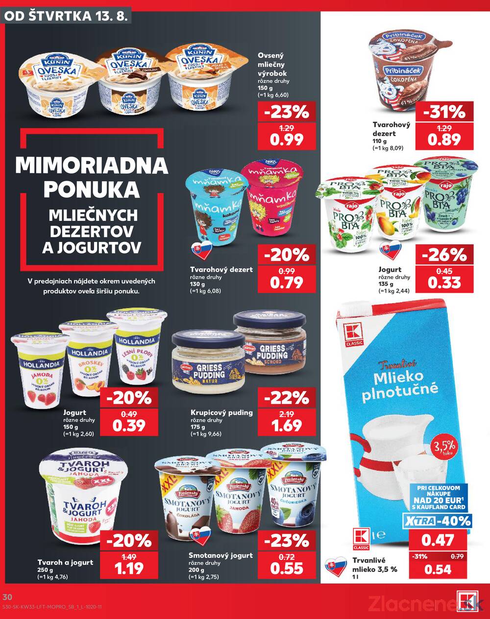 Leták Kaufland - Kaufland 13.8. - 19.8. - Kaufland Spišská Nová Ves - strana 30 Leták Kaufland - Kaufland 13.8. - 19.8. - Kaufland Spišská Nová Ves - strana 30