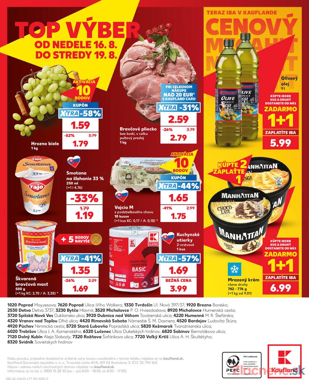 Leták Kaufland - Kaufland 13.8. - 19.8. - Kaufland Spišská Nová Ves - strana 80 Leták Kaufland - Kaufland 13.8. - 19.8. - Kaufland Spišská Nová Ves - strana 80