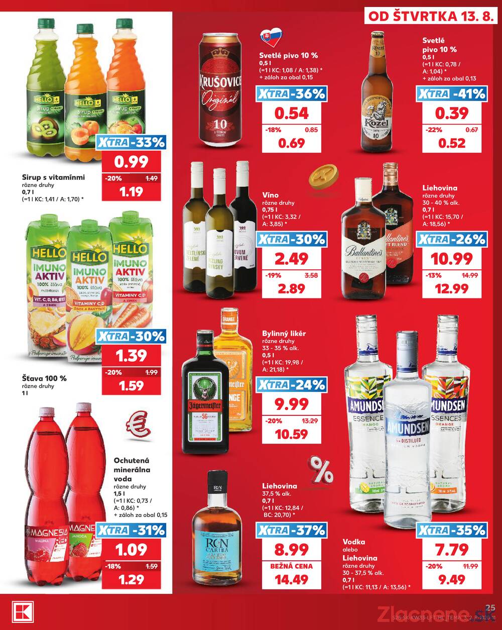 Kaufland 13.8. - 19.8. - Kaufland Vranov nad Topľou