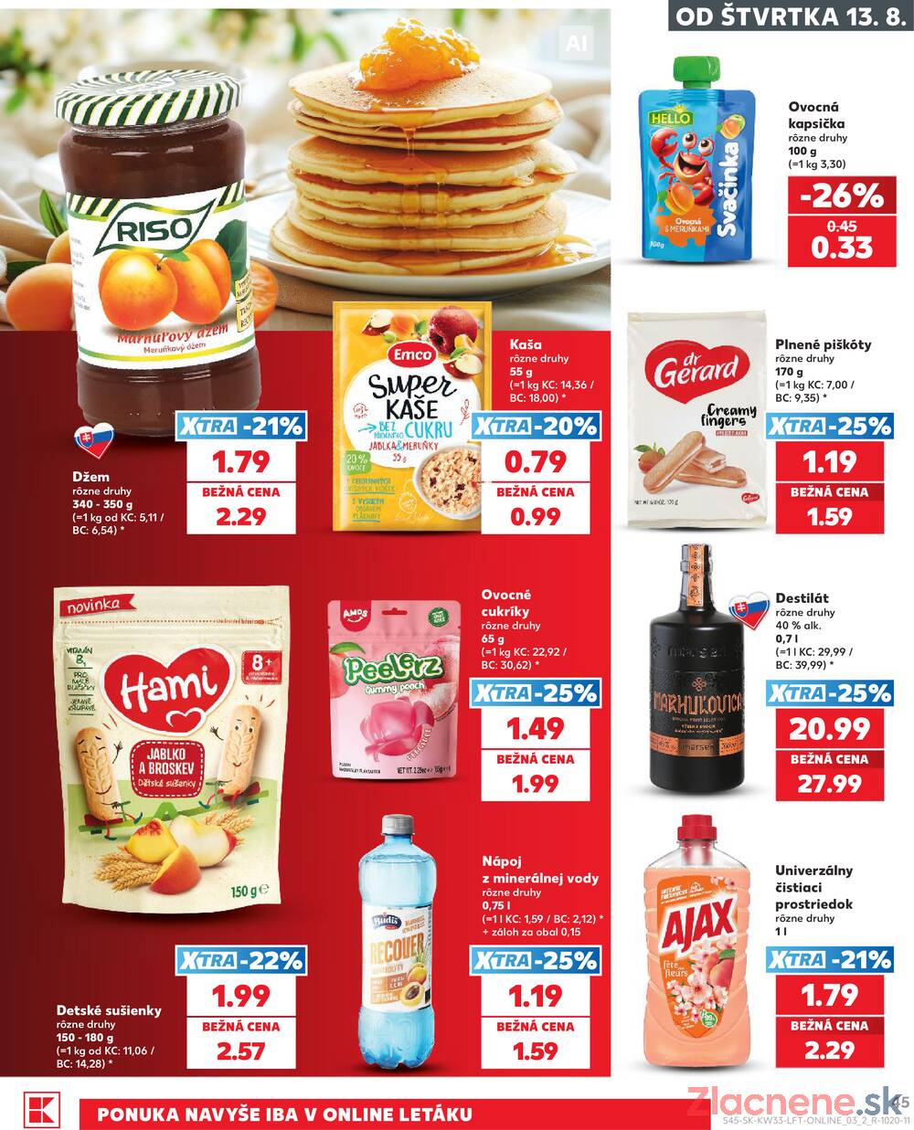 Kaufland 13.8. - 19.8. - Kaufland Poprad - Jiřího Wolkera