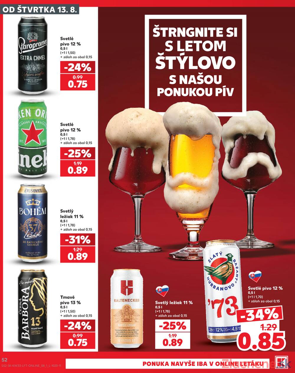 Kaufland 13.8. - 19.8. - Kaufland Poprad - Jiřího Wolkera