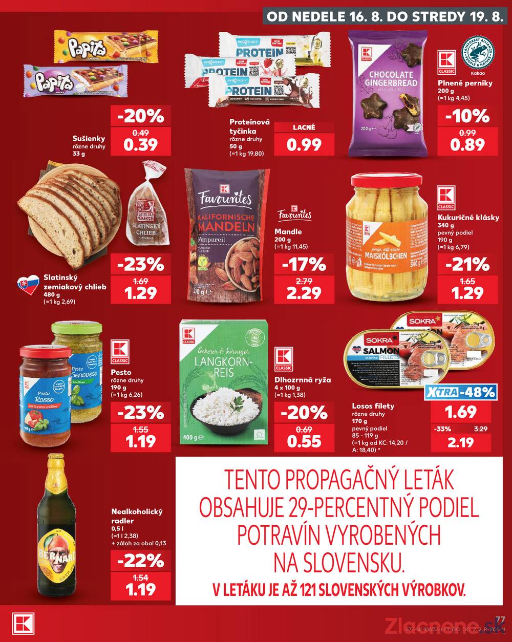 Kaufland 13.8. - 19.8. - Kaufland Bratislava - Bory