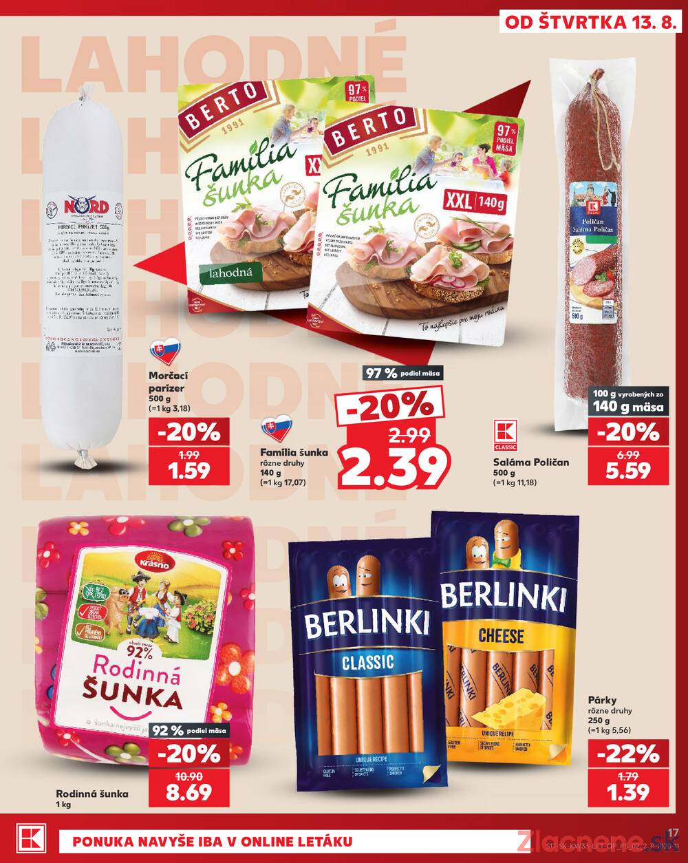 Kaufland 13.8. - 19.8. - Kaufland Liptovský Mikuláš