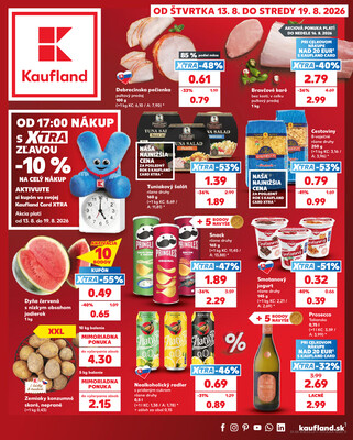 Leták Kaufland 13.8. - 19.8. - Kaufland Žilina