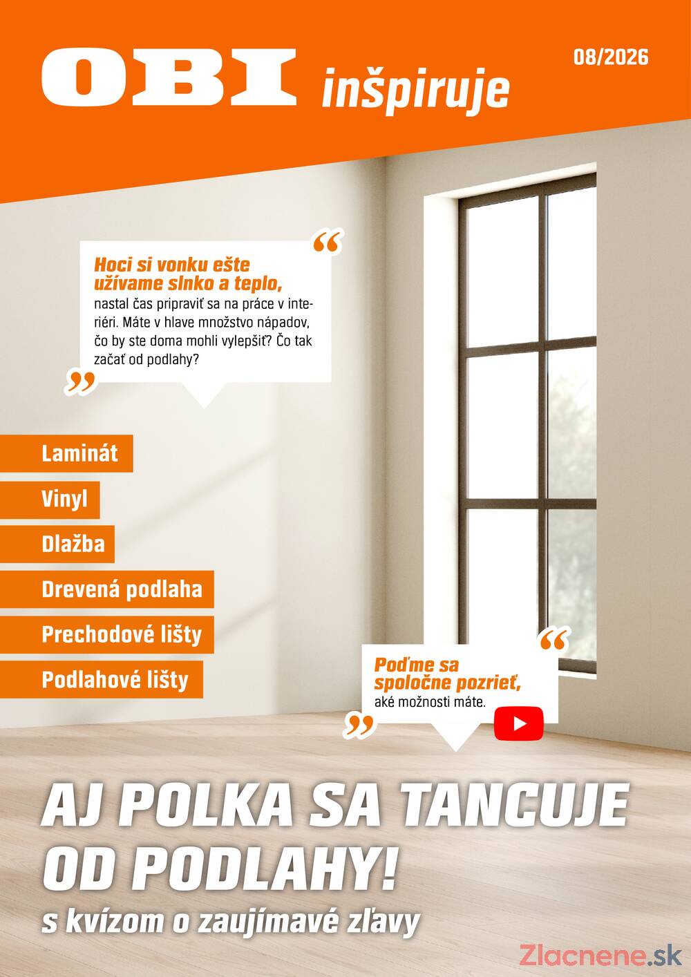 Leták OBI - OBI inšpiruje 16.8. - 31.8. - strana 1
