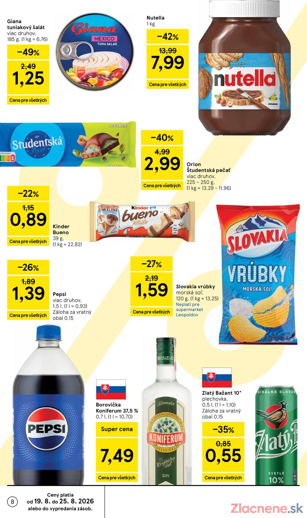 Tesco supermarkety od 19.8. do 25.8.2026