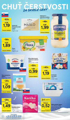 Tesco supermarkety od 19.8. do 25.8.2026
