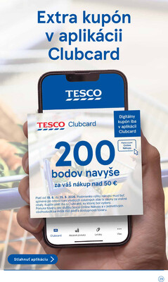 Tesco supermarkety od 19.8. do 25.8.2026