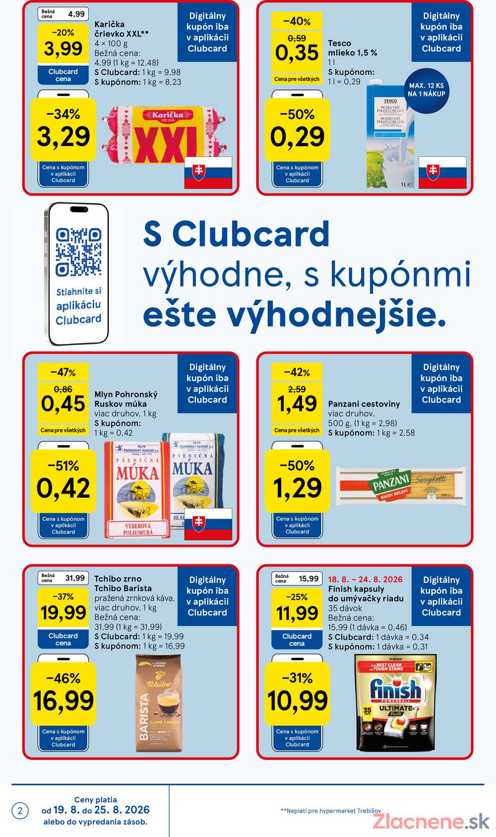 Leták Tesco - Tesco hypermarkety 19.8. - 25.8. - strana 2 Leták Tesco - Tesco hypermarkety 19.8. - 25.8. - strana 2