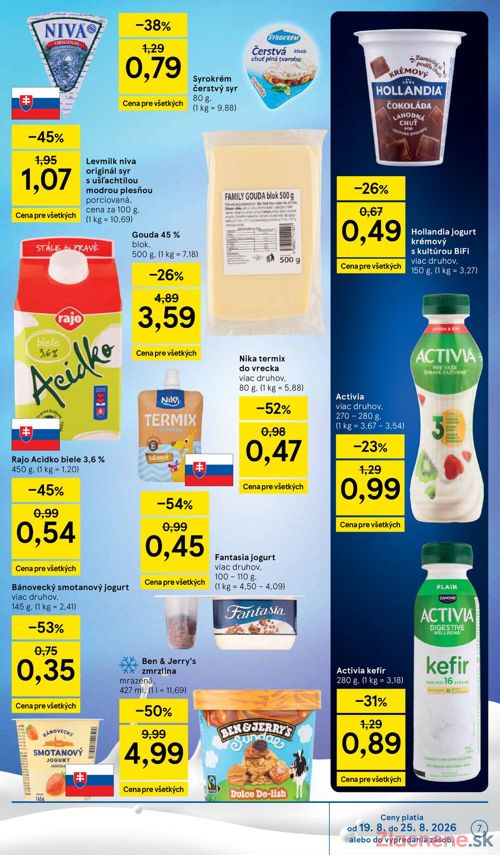 Leták Tesco - Tesco hypermarkety 19.8. - 25.8. - strana 7 Leták Tesco - Tesco hypermarkety 19.8. - 25.8. - strana 7
