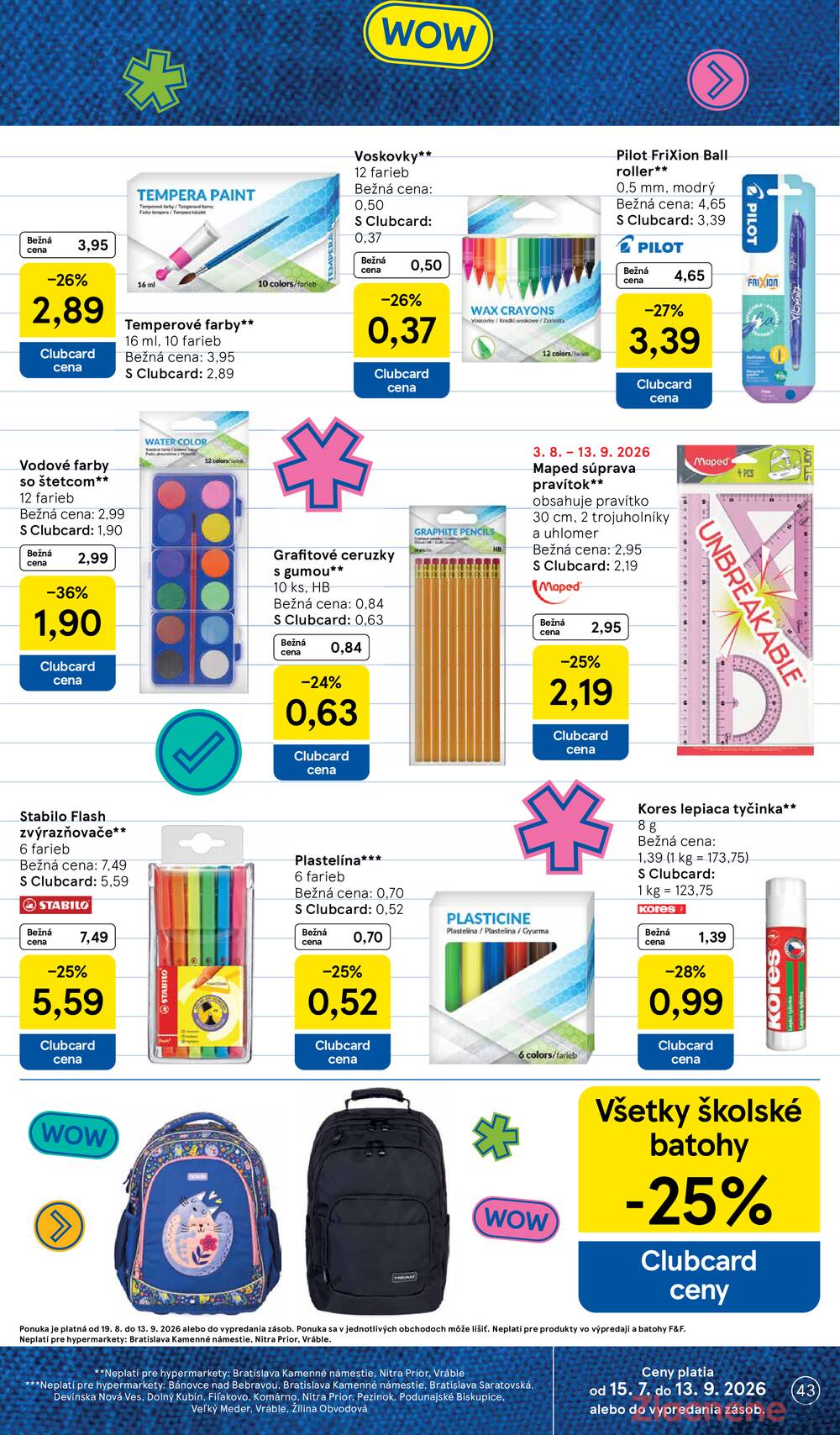Leták Tesco - Tesco hypermarkety 19.8. - 25.8. - strana 43 Leták Tesco - Tesco hypermarkety 19.8. - 25.8. - strana 43