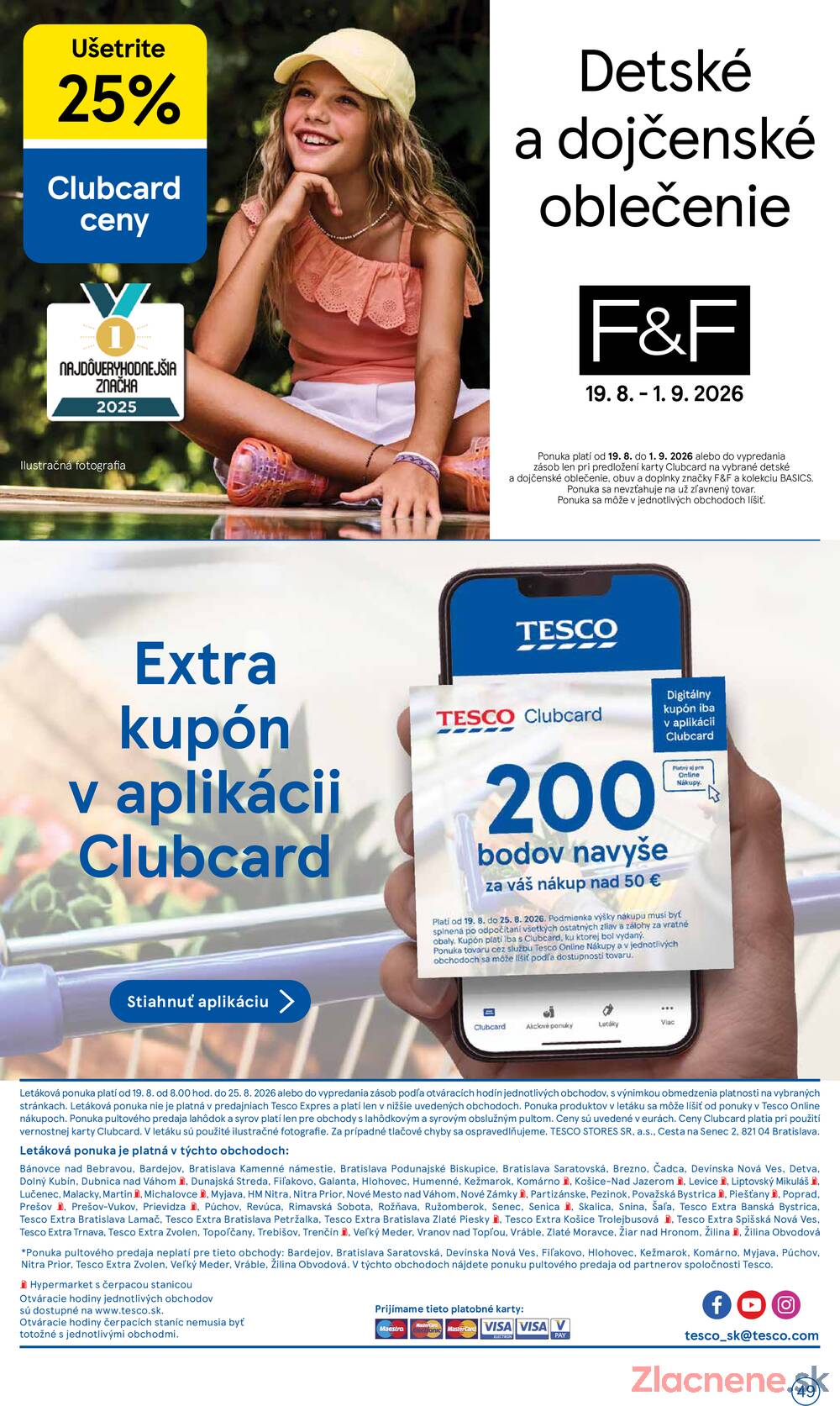 Leták Tesco - Tesco hypermarkety 19.8. - 25.8. - strana 49 Leták Tesco - Tesco hypermarkety 19.8. - 25.8. - strana 49