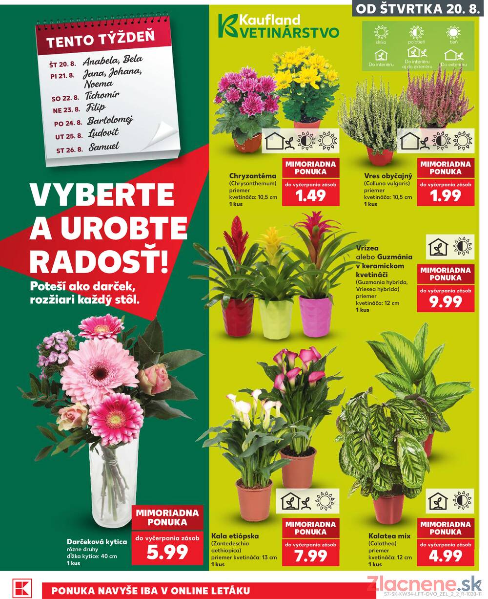 Kaufland 20.8. - 26.8. - Kaufland Stará Ľubovňa