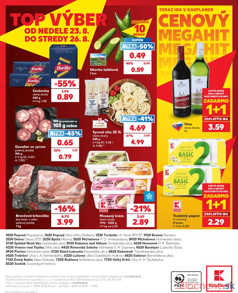 Leták Kaufland - Kaufland 20.8. - 26.8. - Kaufland Dolný Kubín - strana 76 Leták Kaufland - Kaufland 20.8. - 26.8. - Kaufland Dolný Kubín - strana 76