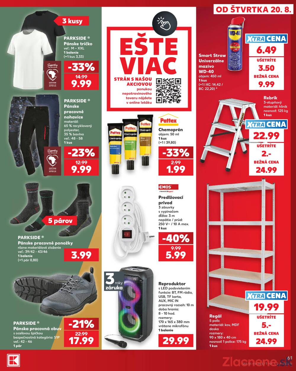 Kaufland 20.8. - 26.8. - Kaufland Handlová - Okružná ul.