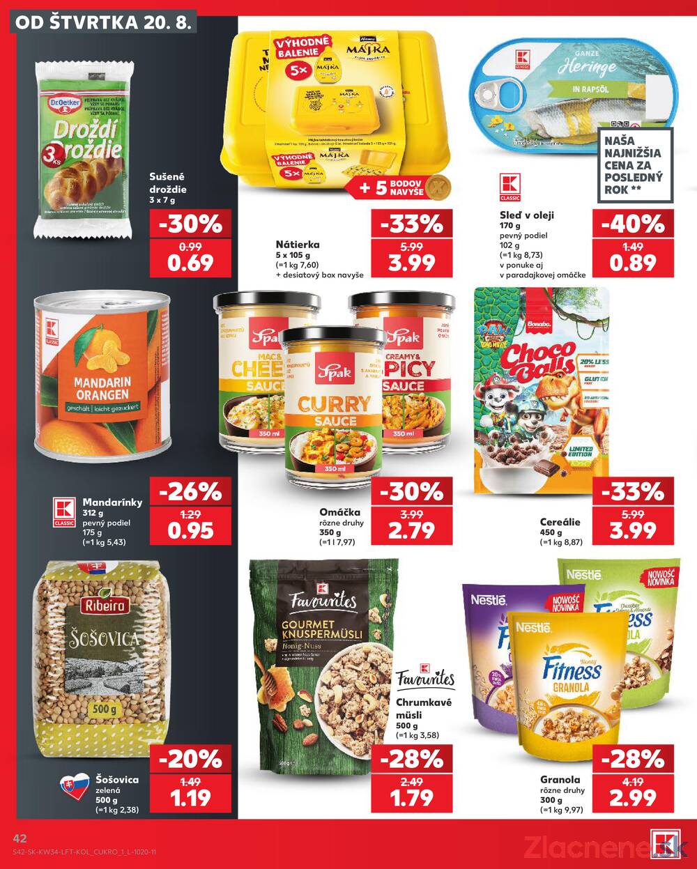 Kaufland 20.8. - 26.8. - Kaufland Sereď