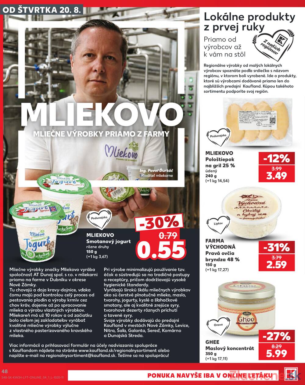 Kaufland 20.8. - 26.8. - Kaufland Bratislava - Avion (Ivanská cesta)