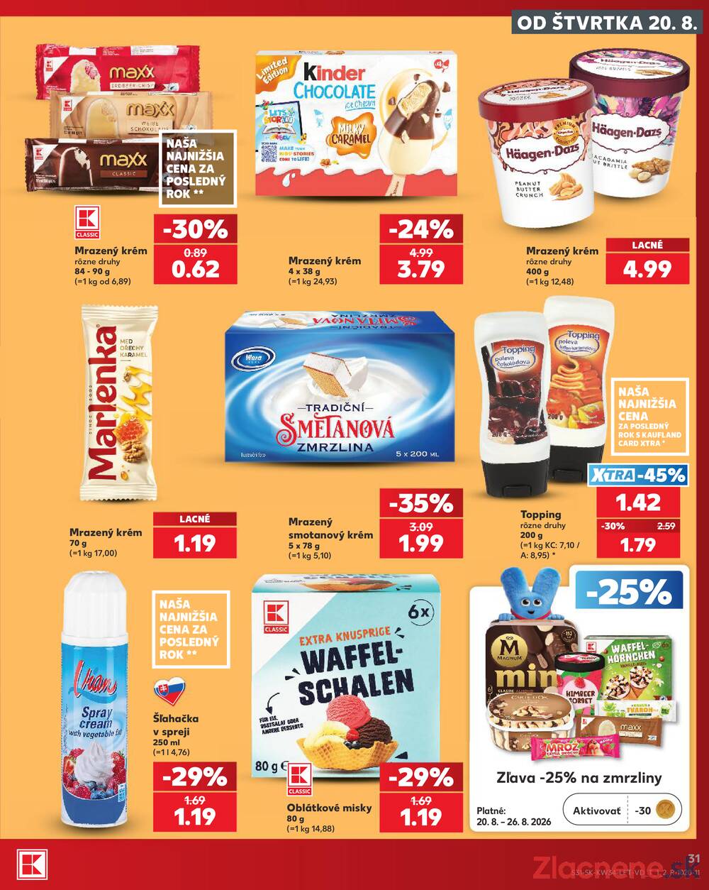 Kaufland 20.8. - 26.8. - Kaufland Žilina
