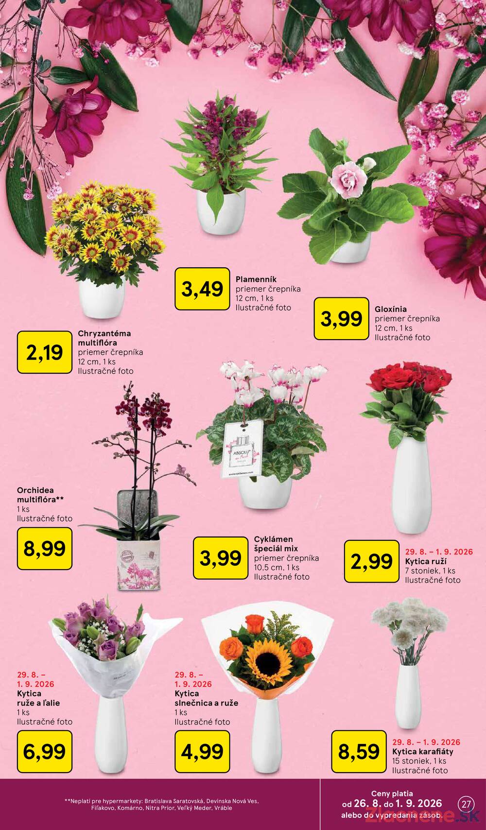 Tesco hypermarkety 26.8. - 1.9.