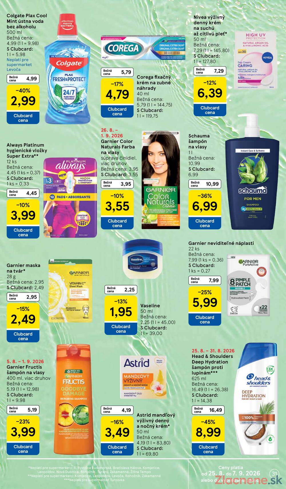 Tesco supermarkety od 26.8. do 1.9.2026