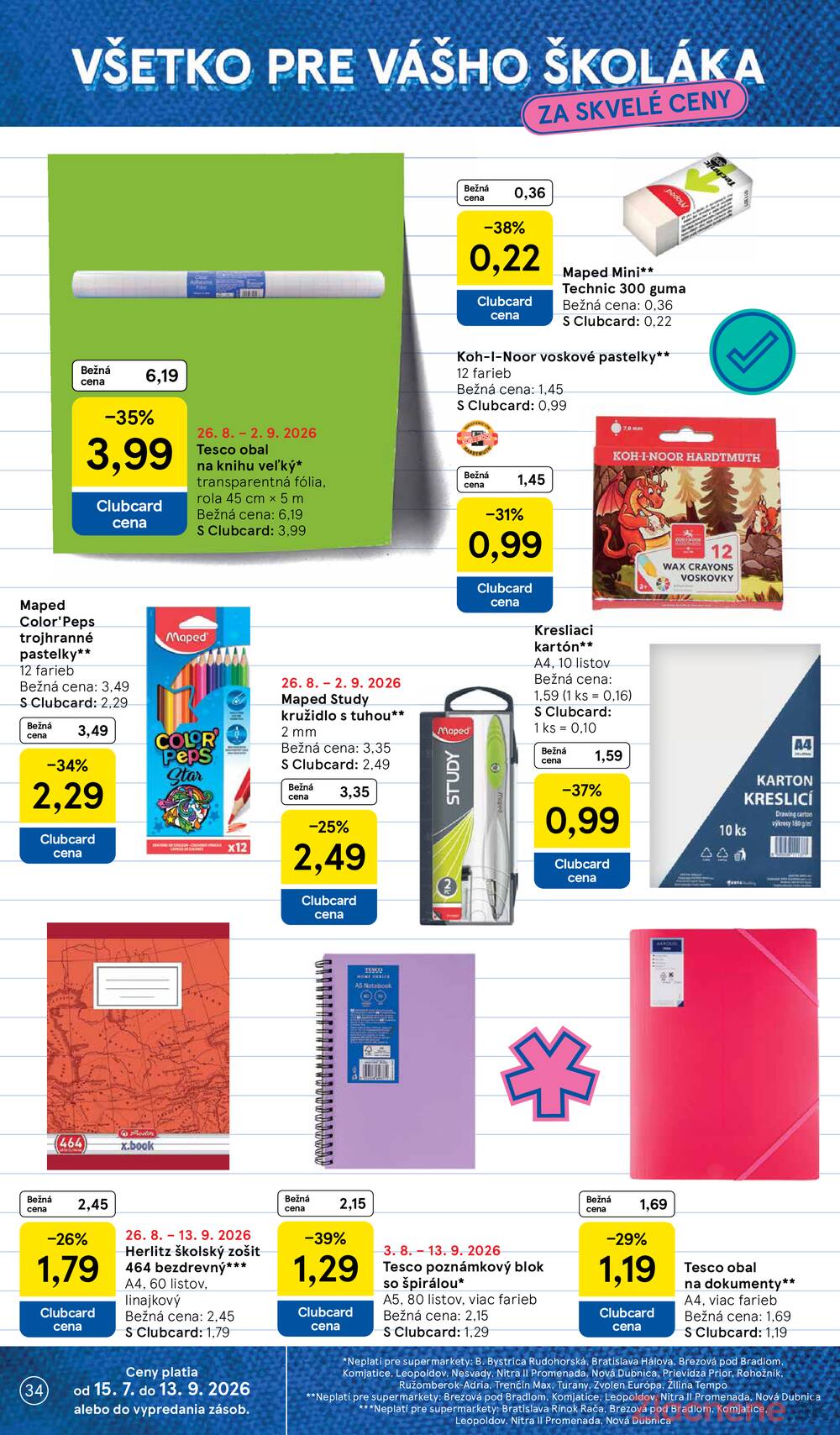 Tesco supermarkety od 26.8. do 1.9.2026