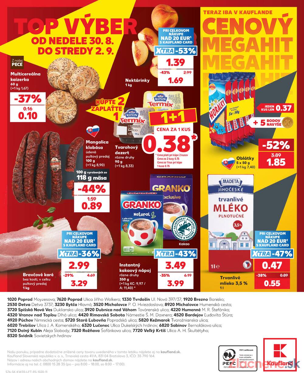 Kaufland 27.8. - 2.9. - Kaufland Detva