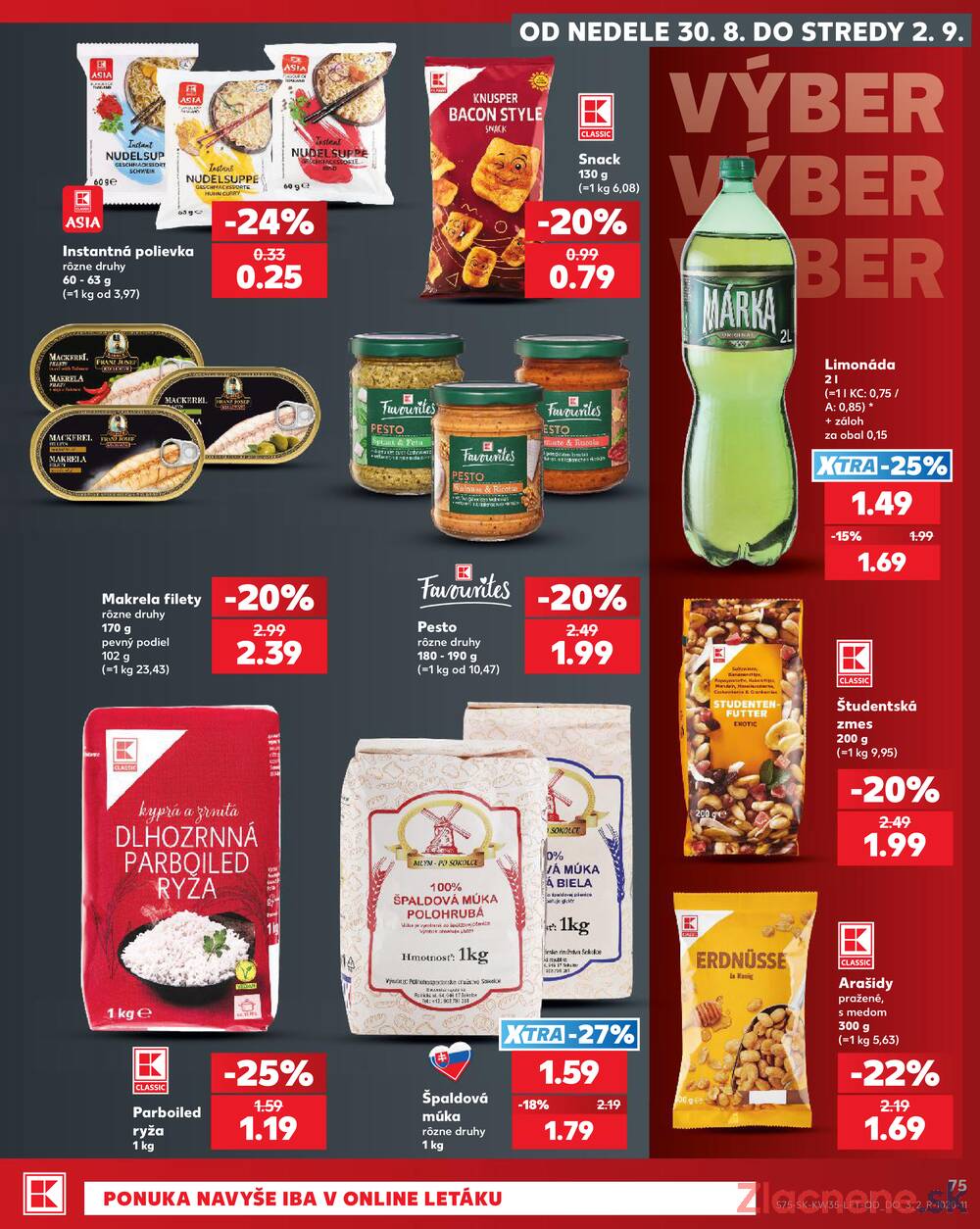 Kaufland 27.8. - 2.9. - Kaufland Bardejov