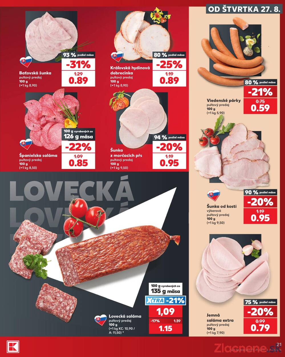 Kaufland 27.8. - 2.9. - Kaufland Púchov