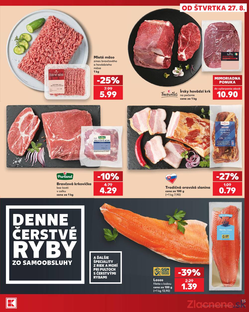 Kaufland 27.8. - 2.9. - Kaufland Poprad - Jiřího Wolkera