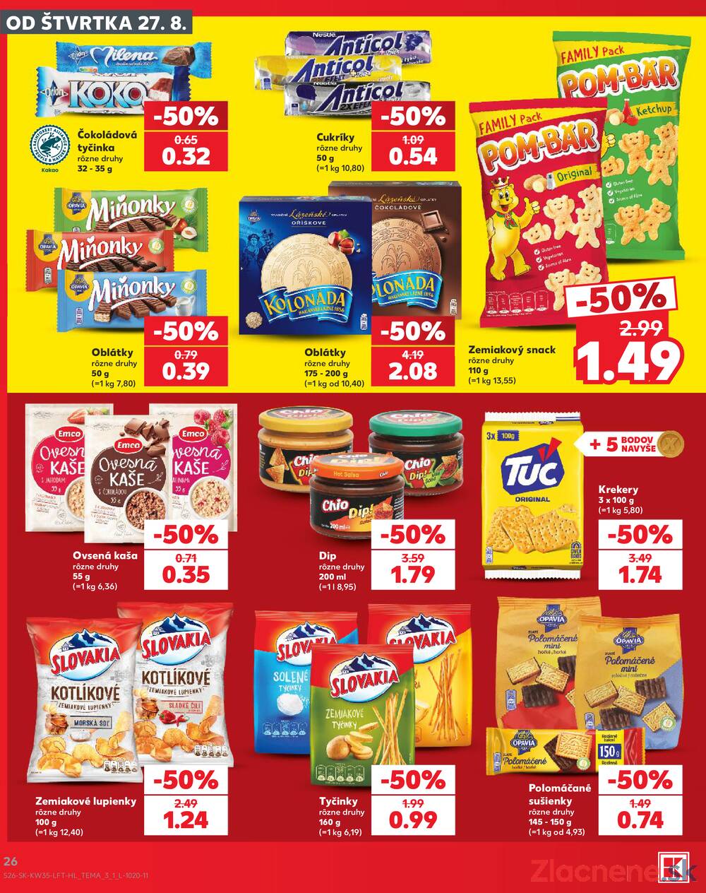 Kaufland 27.8. - 2.9. - Kaufland Poprad - Jiřího Wolkera