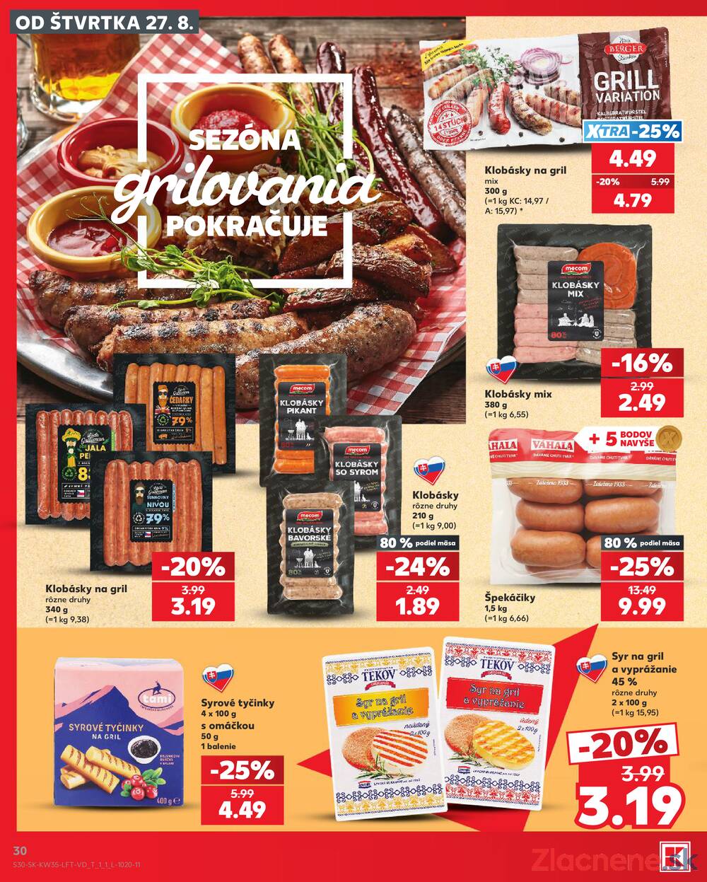 Kaufland 27.8. - 2.9. - Kaufland Poprad - Jiřího Wolkera
